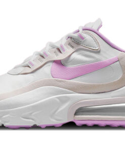 (Women) Nike Air Max 270 React White Fuchsia Glow Platinum Violet CZ1609-100 Nicesnk