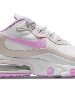 Alternative view of (Women) Nike Air Max 270 React White Fuchsia Glow Platinum Violet CZ1609-100 Nicesnk