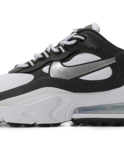 (Women) Nike Air Max 270 React White Metallic Silver CQ4805-101 Nicesnk