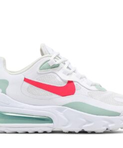 (Women) Nike Air Max 270 React White Pistachio Crimson CV3025-100 Nicesnk