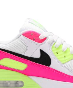 Alternative view of (Women) Nike Air Max 90 'Pink Volt' CT1030-100