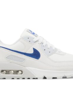 (Women) Nike Air Max 90 'White Metallic Blue' DX0115-100