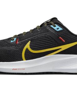 (Women) Nike Air Zoom Pegasus 40 Black Speed Yellow Blue DV3854-002 Nicesnk