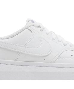Alternative view of (Women) Nike Court Vision Alta Low 'Triple White' DM0113-100