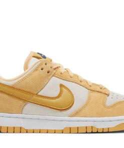 (Women) Nike Dunk Low Gold Suede DV7411-200 Nicesnk