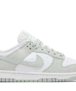 (Women) Nike Dunk Low Light Silver Corduroy FN7658-100 Nicesnk