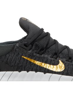 Alternative view of (Women) Nike Free Run 5.0 Next Nature 'Dark Smoke Grey Metallic Gold Coin' CZ1891-005