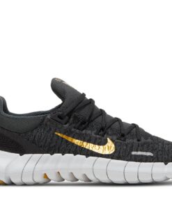 (Women) Nike Free Run 5.0 Next Nature 'Dark Smoke Grey Metallic Gold Coin' CZ1891-005