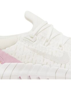 Alternative view of (Women) Nike Free Run 5.0 Summit White Light Arctic Pink CZ1891-100 Nicesnk
