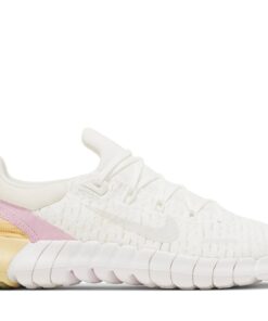 (Women) Nike Free Run 5.0 Summit White Light Arctic Pink CZ1891-100 Nicesnk
