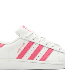 (Youth) adidas Superstar J 'White Real Pink' CG6608