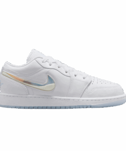 (Youth) Air Jordan 1 Low SE 'Glitter Swoosh' FQ9112-100