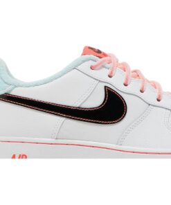 Alternative view of (Youth) Nike Air Force 1 07 LV8 GS White Atomic Pink DD7709-100 Nicesnk
