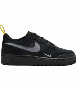 (Youth) Nike Air Force 1 Low Cut Out Swoosh - Grey DQ1097-002 Nicesnk