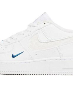 (Youth) Nike Air Force 1 Low LV8 White Blue FB8034-100 Nicesnk