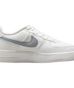 Alternative view of (Youth) Nike Air Force 1 Low White Grey Red FD9772-100 Nicesnk