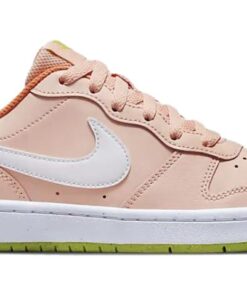Alternative view of (Youth) Nike Court Borough Low 2 Pink White BQ5448-800 Nicesnk