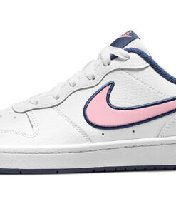 (Youth) Nike Court Borough Low 2 SE1 'White Blue Pink' DB3090-100
