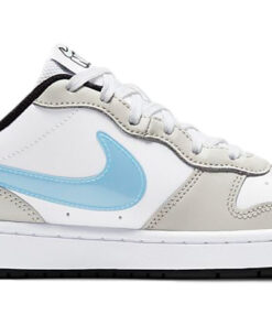 Alternative view of (Youth) Nike Court Borough Low /Blue/Grey White CW1624-100 Nicesnk
