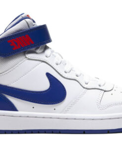 (Youth) Nike Court Borough Mid 2 'White Game Royal' CD7782-101
