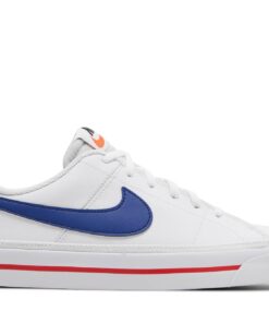 (Youth) Nike Court Legacy White Deep Royal Blue Red DA5380-107 Nicesnk