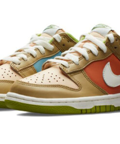 Alternative view of (Youth) Nike Dunk Low Brown Green DV9108-711 Nicesnk