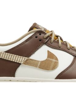 Alternative view of (Youth) Nike Dunk Low 'Plaid Brown' FV3653-191